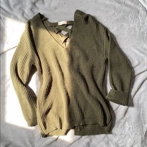 Altar’d State Lace-Up Back Sweater